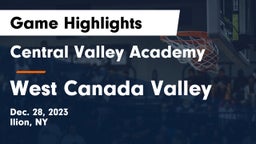 Central Valley Academy vs West Canada Valley  Game Highlights - Dec. 28, 2023