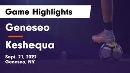 Geneseo  vs Keshequa  Game Highlights - Sept. 21, 2022