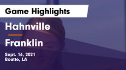 Hahnville  vs Franklin Game Highlights - Sept. 16, 2021