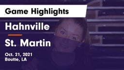 Hahnville  vs St. Martin  Game Highlights - Oct. 21, 2021