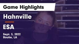 Hahnville  vs ESA Game Highlights - Sept. 3, 2022