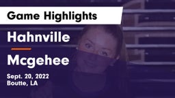 Hahnville  vs Mcgehee Game Highlights - Sept. 20, 2022