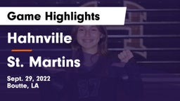 Hahnville  vs St. Martins Game Highlights - Sept. 29, 2022