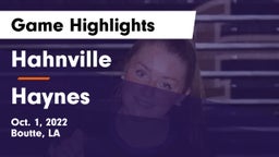 Hahnville  vs Haynes Game Highlights - Oct. 1, 2022