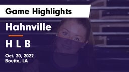 Hahnville  vs H L B Game Highlights - Oct. 20, 2022