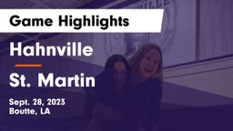 Hahnville  vs St. Martin Game Highlights - Sept. 28, 2023