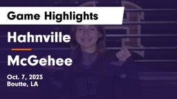 Hahnville  vs McGehee Game Highlights - Oct. 7, 2023