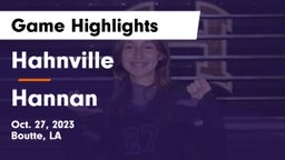 Hahnville  vs Hannan Game Highlights - Oct. 27, 2023