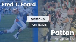Matchup: Fred T. Foard High S vs. Patton  2016