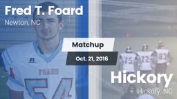 Matchup: Fred T. Foard High S vs. Hickory  2016