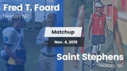 Matchup: Fred T. Foard High S vs. Saint Stephens  2016