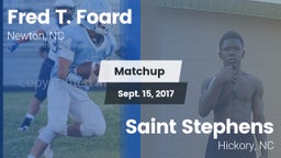 Matchup: Fred T. Foard High S vs. Saint Stephens  2017
