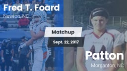 Matchup: Fred T. Foard High S vs. Patton  2017