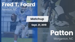 Matchup: Fred T. Foard High S vs. Patton  2018