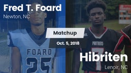 Matchup: Fred T. Foard High S vs. Hibriten  2018