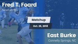 Matchup: Fred T. Foard High S vs. East Burke  2018