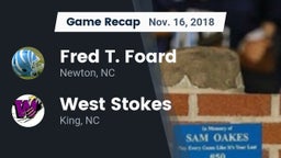 Recap: Fred T. Foard  vs. West Stokes  2018