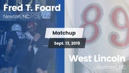 Matchup: Fred T. Foard High S vs. West Lincoln  2019