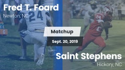 Matchup: Fred T. Foard High S vs. Saint Stephens  2019