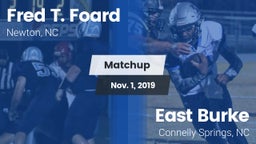 Matchup: Fred T. Foard High S vs. East Burke  2019