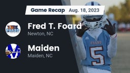 Recap: Fred T. Foard  vs. Maiden  2023