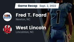Recap: Fred T. Foard  vs. West Lincoln  2022