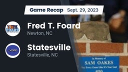 Recap: Fred T. Foard  vs. Statesville  2023
