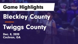 Bleckley County  vs Twiggs County  Game Highlights - Dec. 8, 2020