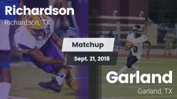 Matchup: Richardson High vs. Garland  2018