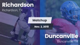 Matchup: Richardson High vs. Duncanville  2018