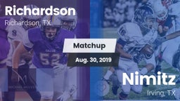 Matchup: Richardson High vs. Nimitz  2019