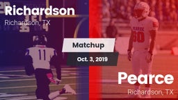 Matchup: Richardson High vs. Pearce  2019