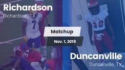 Matchup: Richardson High vs. Duncanville  2019