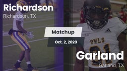 Matchup: Richardson High vs. Garland  2020