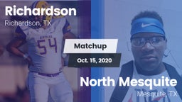 Matchup: Richardson High vs. North Mesquite  2020