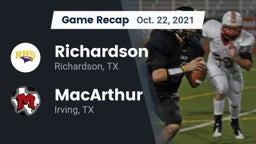 Recap: Richardson  vs. MacArthur  2021