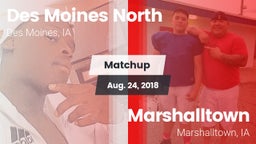 Matchup: Des Moines North vs. Marshalltown  2018