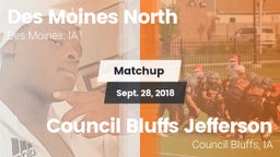 Matchup: Des Moines North vs. Council Bluffs Jefferson  2018