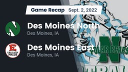 Recap: Des Moines North  vs. Des Moines East  2022