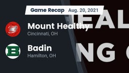 Recap: Mount Healthy  vs. Badin  2021