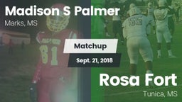 Matchup: Madison S Palmer vs. Rosa Fort  2018