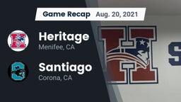 Recap: Heritage  vs. Santiago  2021