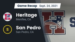 Recap: Heritage  vs. San Pedro  2021