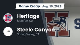 Recap: Heritage  vs. Steele Canyon  2022