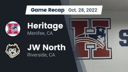 Recap: Heritage  vs. JW North  2022