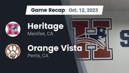 Recap: Heritage  vs. Orange Vista  2023