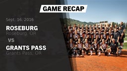Recap: Roseburg  vs. Grants Pass  2016