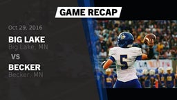 Recap: Big Lake  vs. Becker  2016