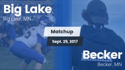 Matchup: Big Lake  vs. Becker  2017