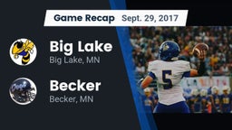 Recap: Big Lake  vs. Becker  2017